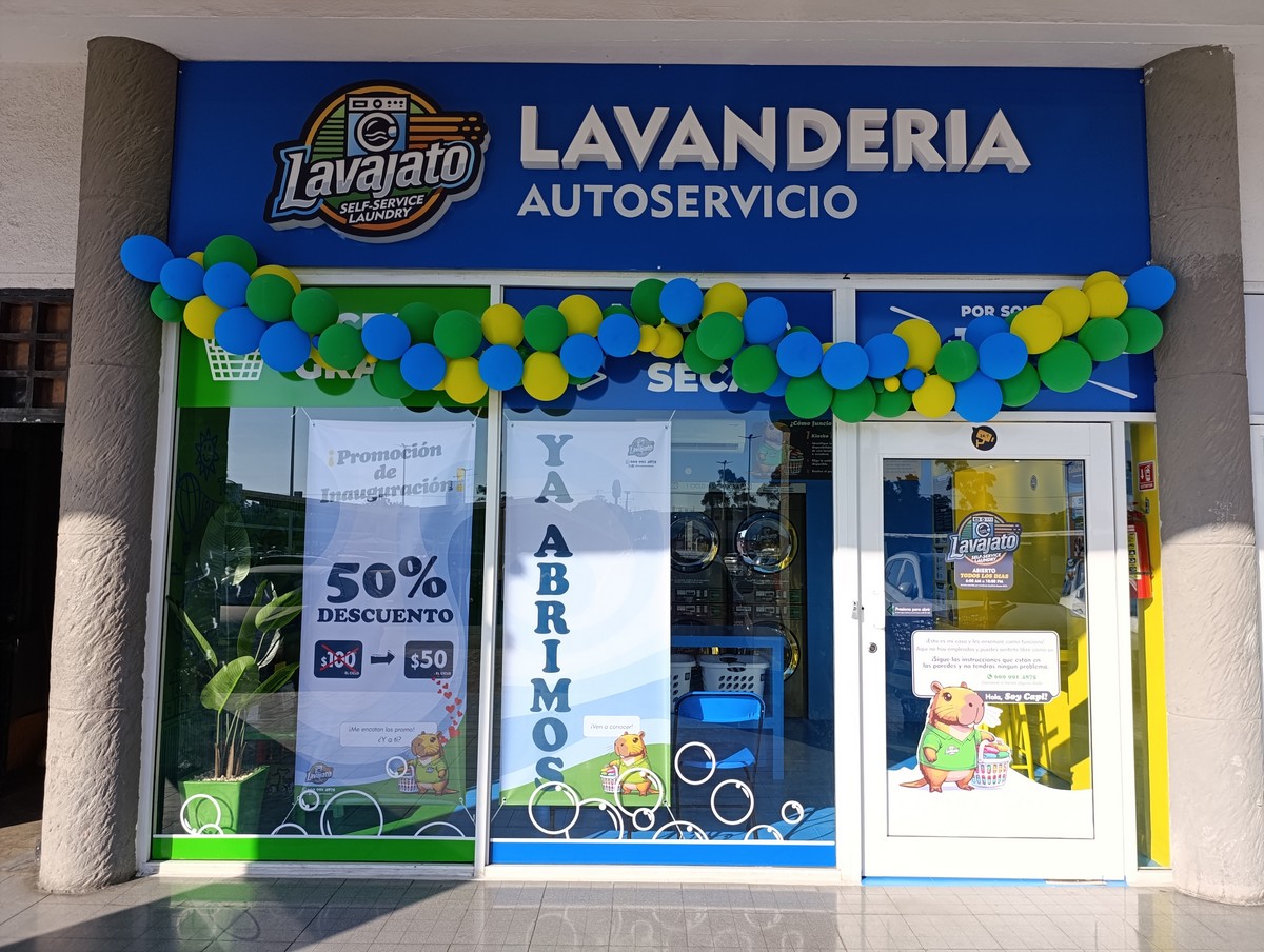Fachada de una sucursal Lavajato